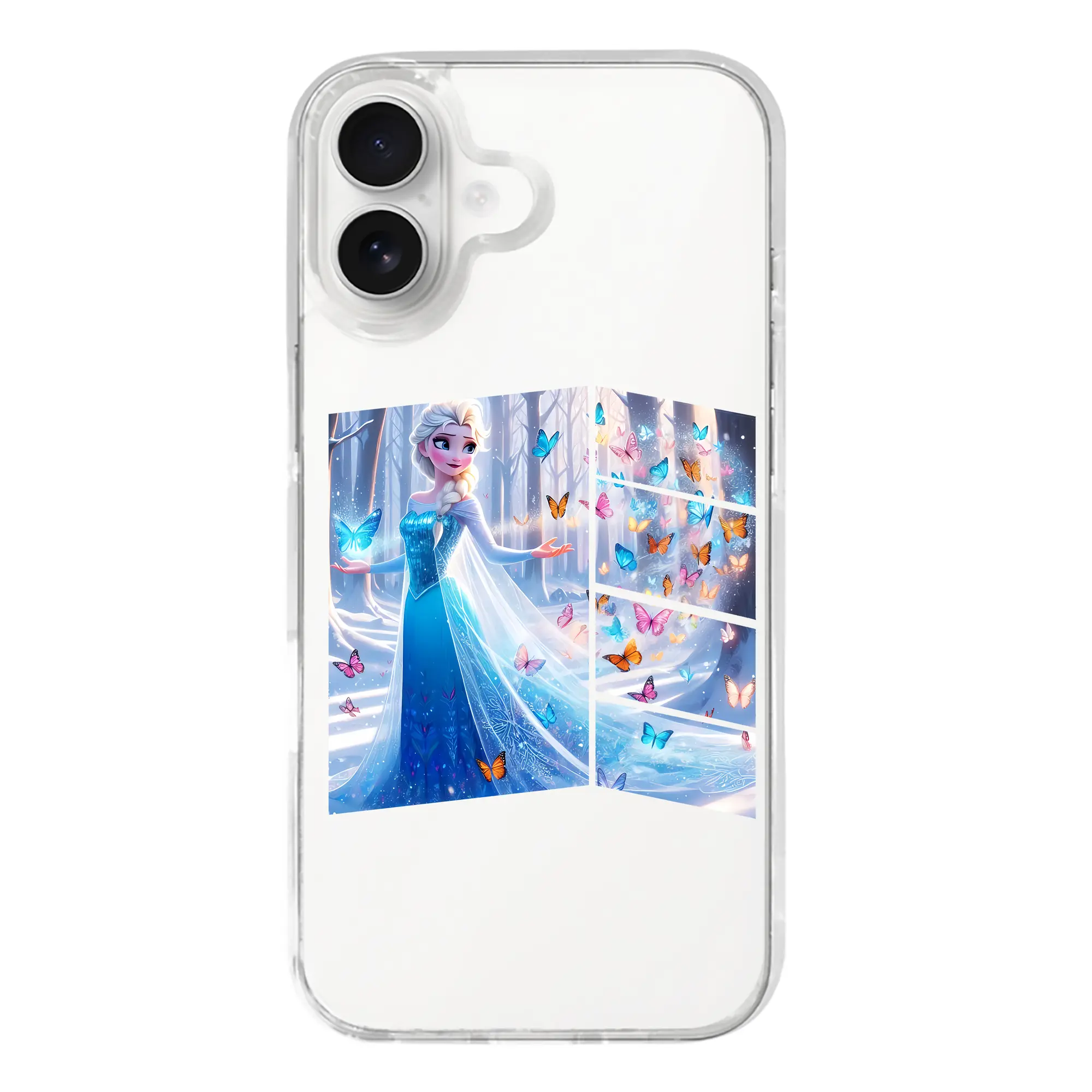 アナと雪の女王(Frozen) グッズ エルサ(Elsa) - iPhone 17シリーズ 透明スマホケース – 薄型・耐衝撃・精密フィット保護カバー